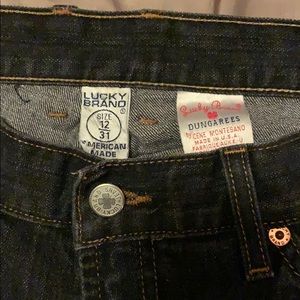 Luck Jeans size 12/31 Dungarees Mid rise flare